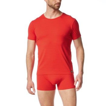 Bruno Banani Check Line 2 0 Shirt Rød polyamid Small Herre Bruno Banani Check Line 2 0 Shirt Rød polyamid Small Herre
