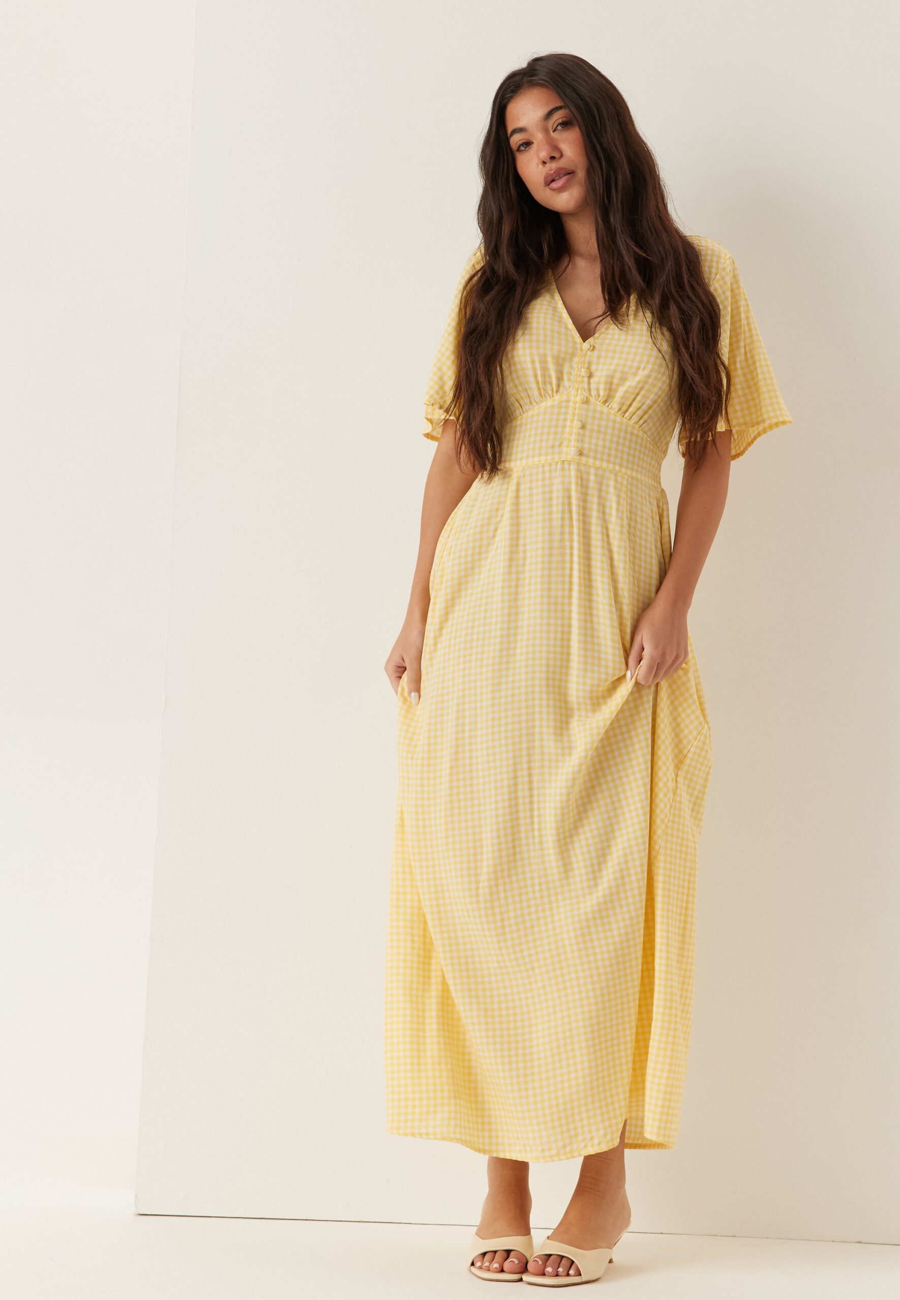Butterfly Sleeve Viscose Maxi Dress Butterfly Sleeve Viscose Maxi Dress