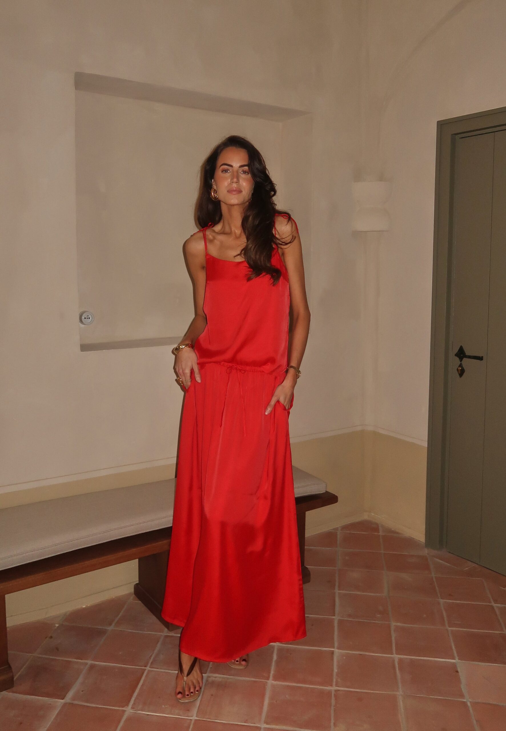 CC Viscose Maxi Satin Skirt CC Viscose Maxi Satin Skirt