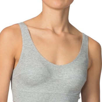 Calida BH Elastic Top Grå bomuld Small Dame Calida BH Elastic Top Grå bomuld Small Dame