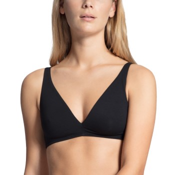 Calida BH Natural Comfort Soft Bra Sort bomuld A 80 Dame Calida BH Natural Comfort Soft Bra Sort bomuld A 80 Dame