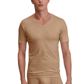 Calida Business V-Neck Undershirt Beige tencel Small Herre Calida Business V-Neck Undershirt Beige tencel Small Herre