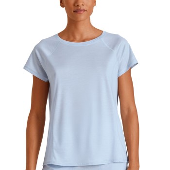 Calida DSW Cooling Short Sleeve Sleep Shirt Lyseblå lyocell Small Dame Calida DSW Cooling Short Sleeve Sleep Shirt Lyseblå lyocell Small Dame