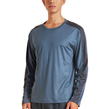 Calida DSW Cooling Sweat-Shirt Blå tencel Small Herre Calida DSW Cooling Sweat-Shirt Blå tencel Small Herre