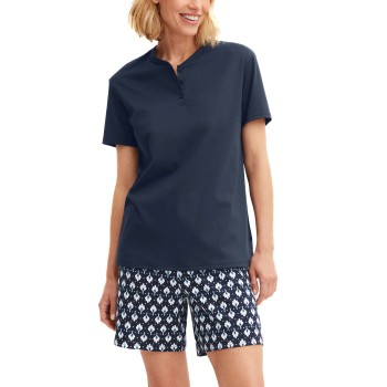 Calida Daylight Dreams Short Pyjama Marineblå bomuld Small Dame Calida Daylight Dreams Short Pyjama Marineblå bomuld Small Dame