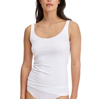 Calida Essential Cotton Tank Top Hvid bomuld Small Dame Calida Essential Cotton Tank Top Hvid bomuld Small Dame