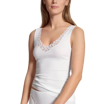 Calida Feminin Sense Top Hvid bomuld Small Dame Calida Feminin Sense Top Hvid bomuld Small Dame