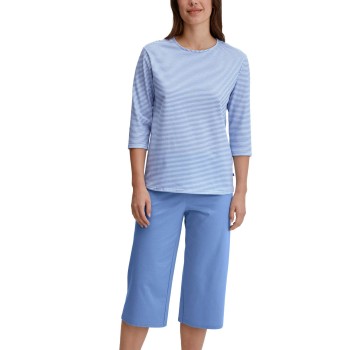 Calida Lovely Nights Capri Pyjama Lyseblå bomuld Small Dame Calida Lovely Nights Capri Pyjama Lyseblå bomuld Small Dame