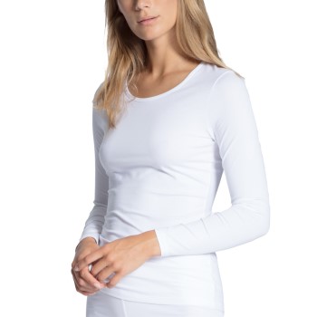 Calida Natural Comfort Top Long Sleeve Hvid bomuld Small Dame Calida Natural Comfort Top Long Sleeve Hvid bomuld Small Dame