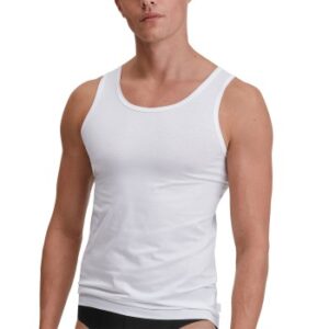 Calida Natural Cooling Tank Top Hvid tencel Small Herre