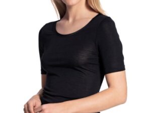 Calida True Confidence Shirt Short Sleeve Sort Small Dame