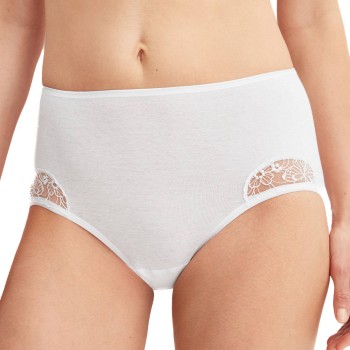 Calida Trusser Desire Midi Brief Hvid bomuld Small Dame Calida Trusser Desire Midi Brief Hvid bomuld Small Dame