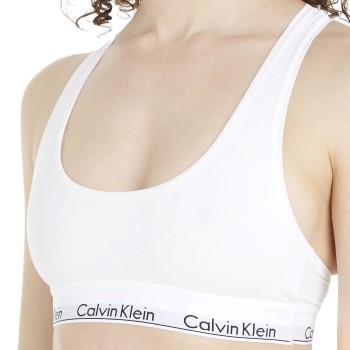 Calvin Klein BH 2P Modern Cotton Bralette D1 Hvid Small Dame Calvin Klein BH 2P Modern Cotton Bralette D1 Hvid Small Dame