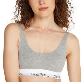 Calvin Klein BH Modern Cotton Lightly Lined Bralette Grå Medium Dame Calvin Klein BH Modern Cotton Lightly Lined Bralette Grå Medium Dame