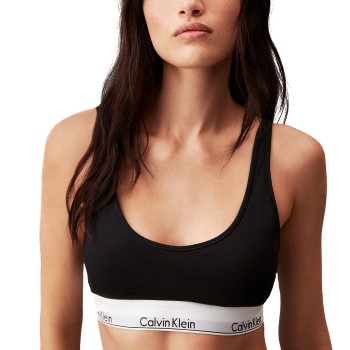 Calvin Klein BH Modern Cotton Lightly Lined Bralette Sort Medium Dame Calvin Klein BH Modern Cotton Lightly Lined Bralette Sort Medium Dame