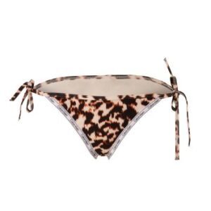 Calvin Klein Core Logo Tape Tie Side Bikini Brief Brun mønstret Small Dame