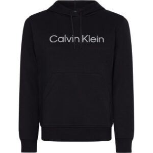 Calvin Klein Sport Essentials PW Pullover Hoody Sort bomuld Small Dame
