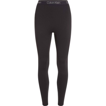 Calvin Klein Sport Ribbed 7/8 Leggins Sort polyester Medium Dame Calvin Klein Sport Ribbed 7/8 Leggins Sort polyester Medium Dame
