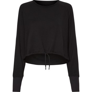 Calvin Klein Sport Seamless LS Cowl Back Top Sort modal Medium Dame Calvin Klein Sport Seamless LS Cowl Back Top Sort modal Medium Dame