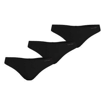 Calvin Klein Trusser 3P Invisible Thong Panties Sort Medium Dame Calvin Klein Trusser 3P Invisible Thong Panties Sort Medium Dame