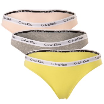 Calvin Klein Trusser 6P Carousel Bikinis Rosa/Gul bomuld Small Dame Calvin Klein Trusser 6P Carousel Bikinis Rosa/Gul bomuld Small Dame