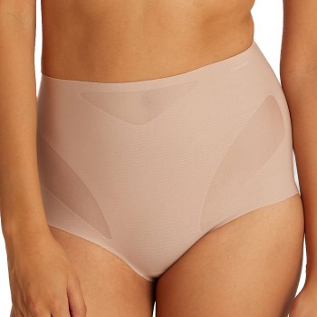 Calvin Klein Trusser Sculpted Mesh Brief Beige Small Dame Calvin Klein Trusser Sculpted Mesh Brief Beige Small Dame
