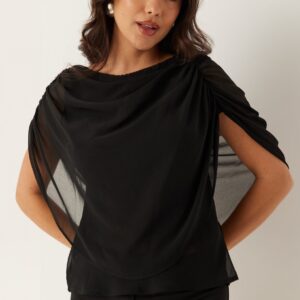 Cape Sleeveless Blouse