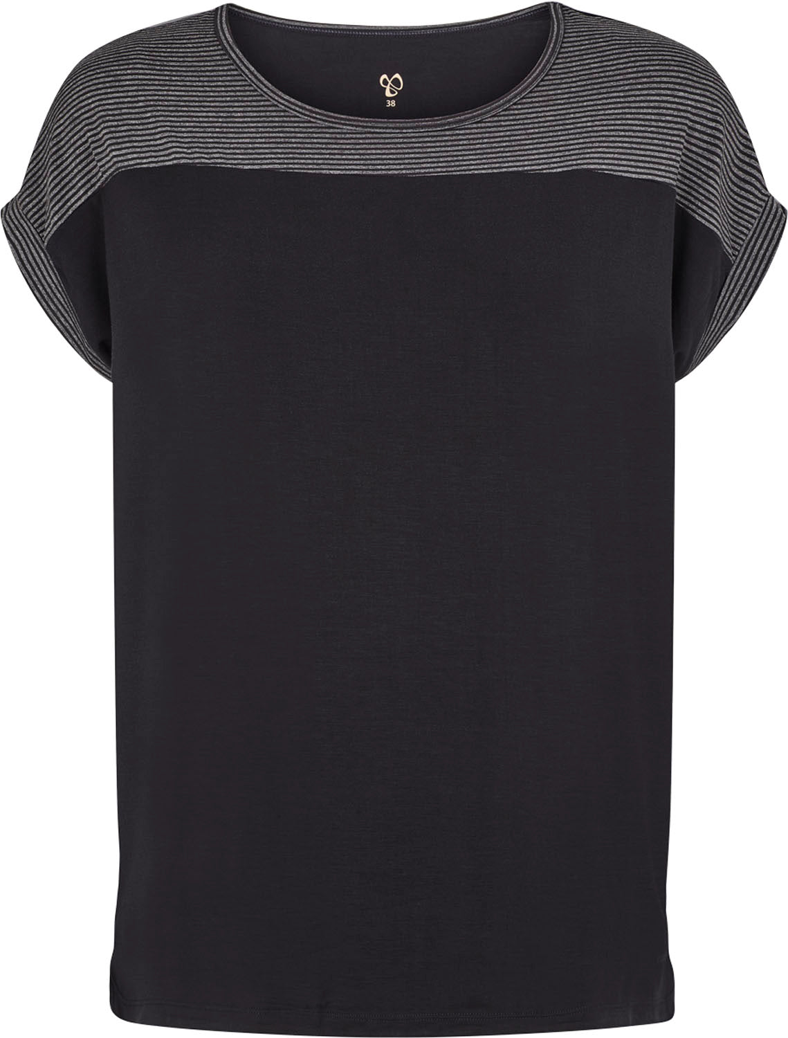 Carite Carola Loose Tshirt Dame 38 Sort Carite Carola Loose Tshirt Dame 38 Sort