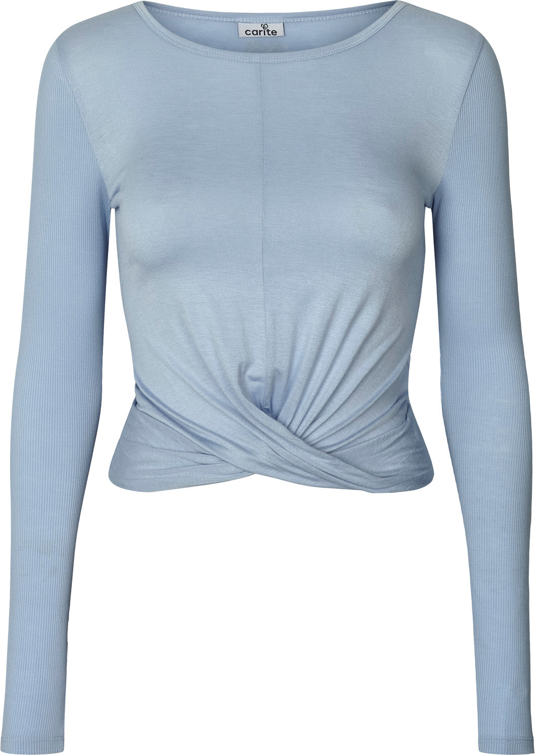 Carite Cover Up Crop Trøje Dame Xxs Blå Carite Cover Up Crop Trøje Dame Xxs Blå