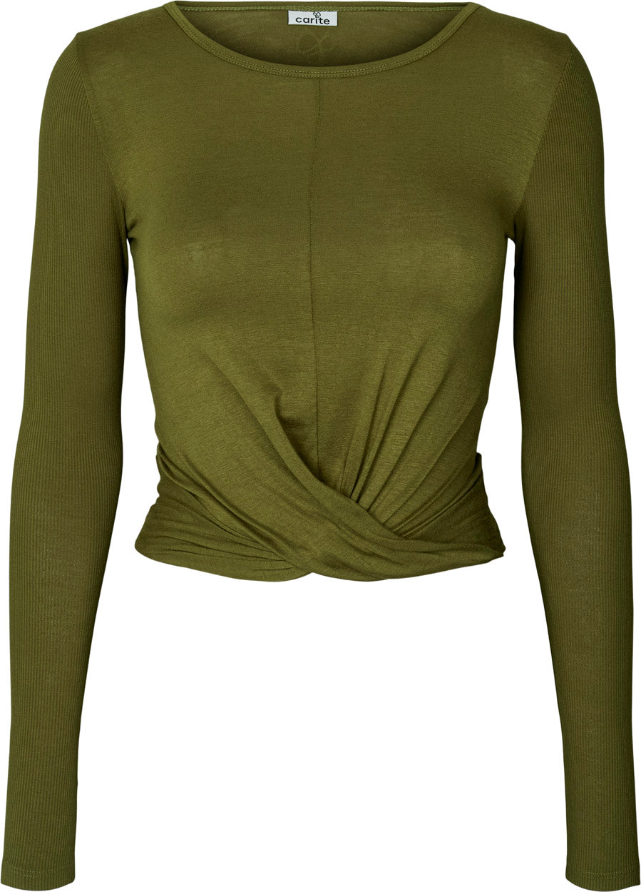 Carite Cover Up Crop Trøje Dame Xxs Grøn Carite Cover Up Crop Trøje Dame Xxs Grøn