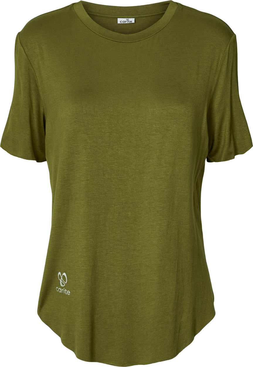 Carite Light Comfy Tshirt Dame Xxs Grøn Carite Light Comfy Tshirt Dame Xxs Grøn
