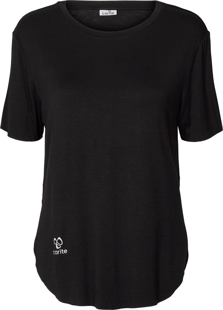Carite Light Comfy Tshirt Dame Xxs Sort Carite Light Comfy Tshirt Dame Xxs Sort