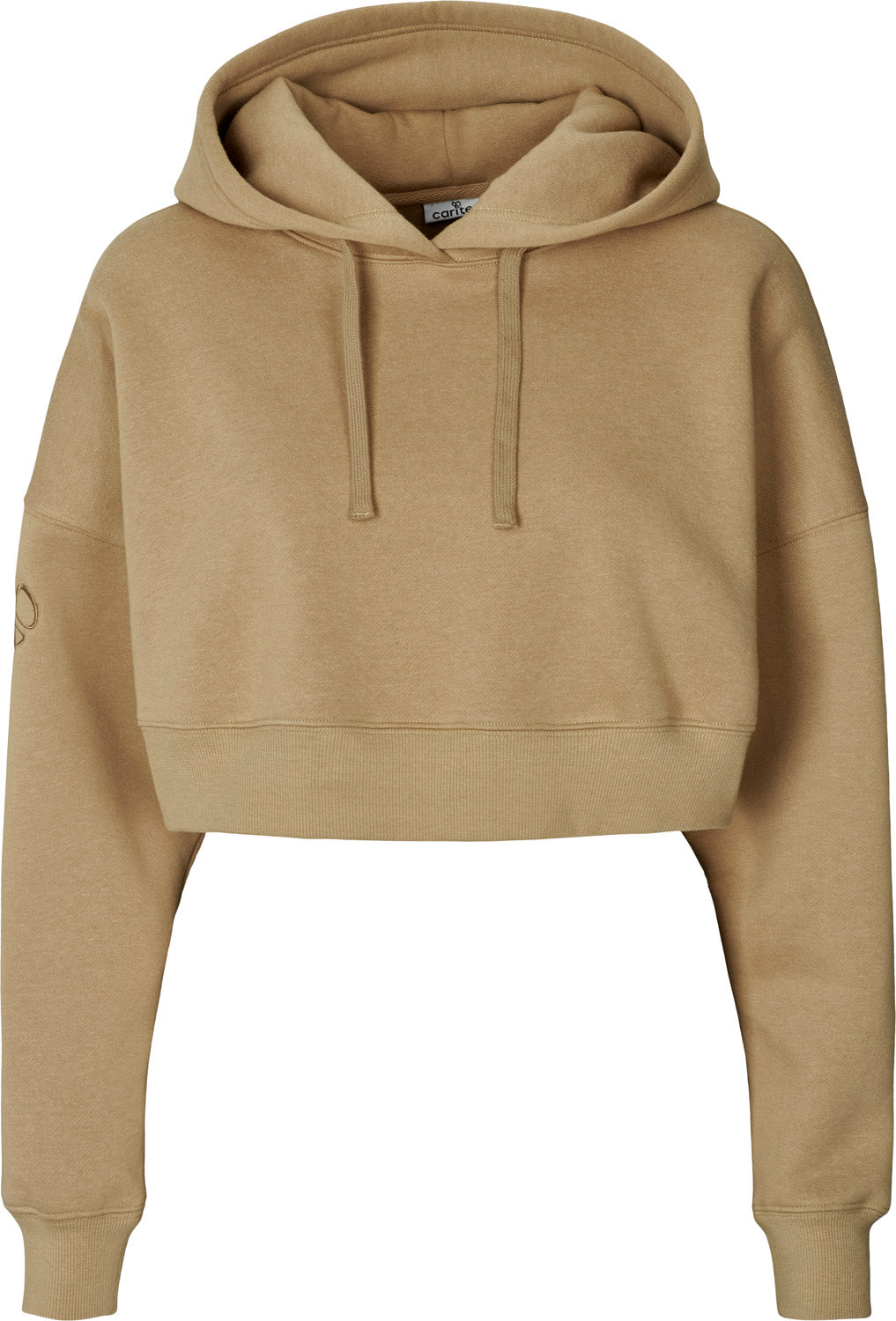 Carite Oversized Crop Hættetrøje Dame Xxs Brun Carite Oversized Crop Hættetrøje Dame Xxs Brun