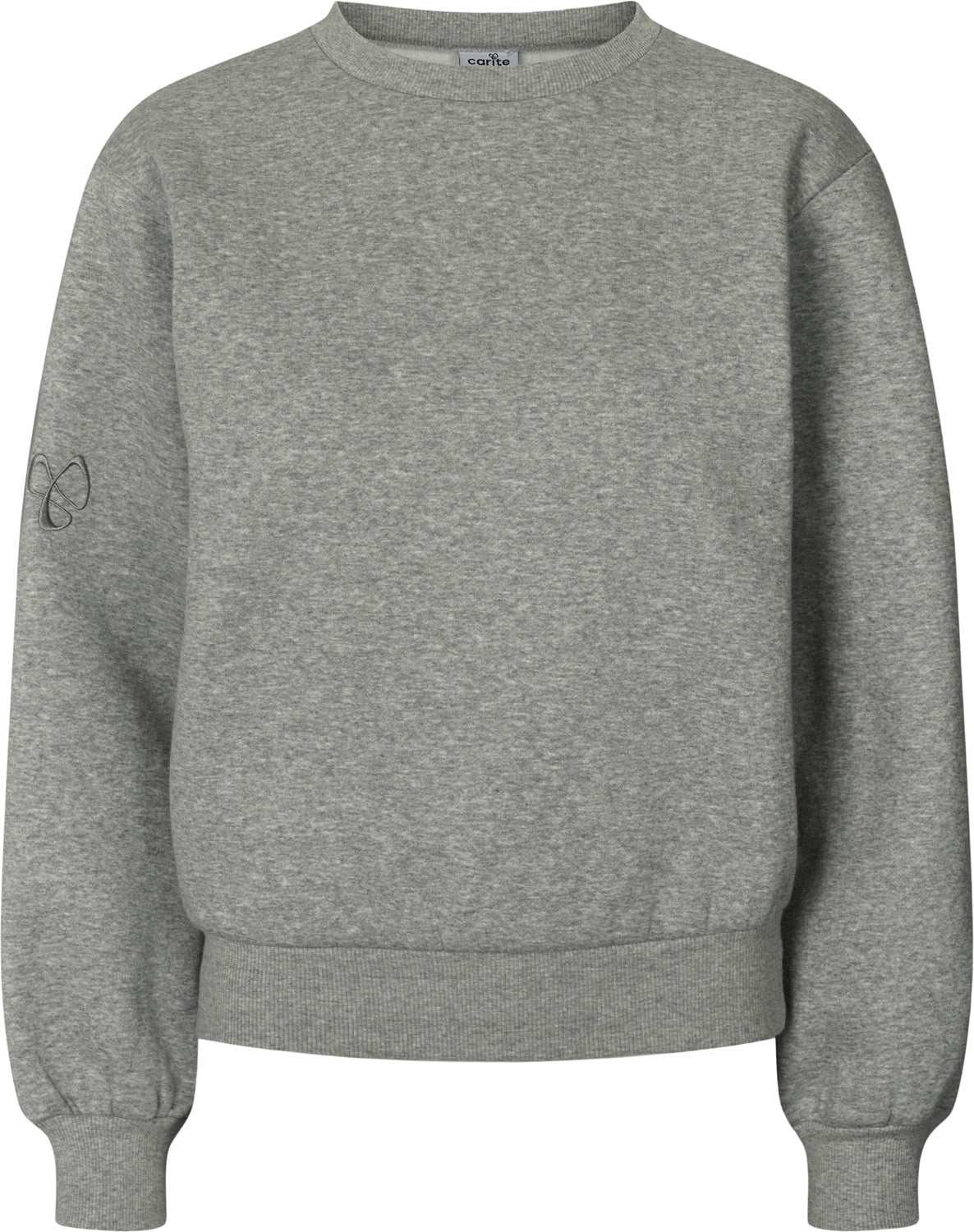 Carite Round Neck Sweatshirt Dame Xxs Grå Carite Round Neck Sweatshirt Dame Xxs Grå