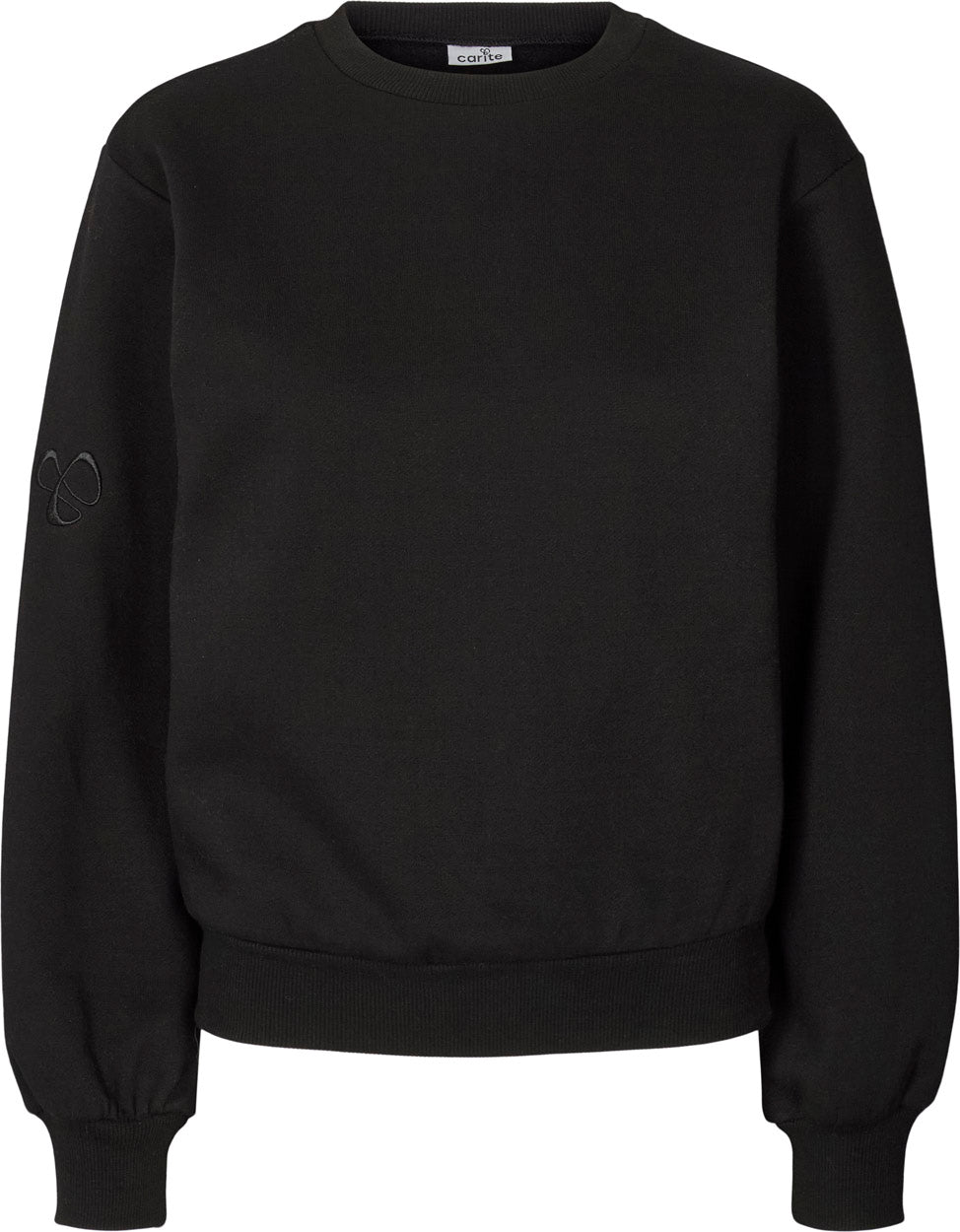 Carite Round Neck Sweatshirt Dame Xxs Sort Carite Round Neck Sweatshirt Dame Xxs Sort