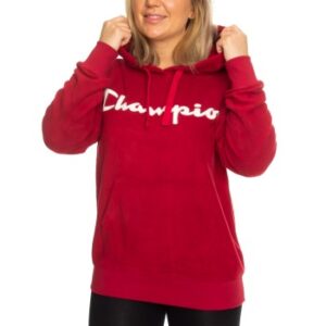 Champion American Classics Fleece Hooded Sweat Rød polyester Small Dame