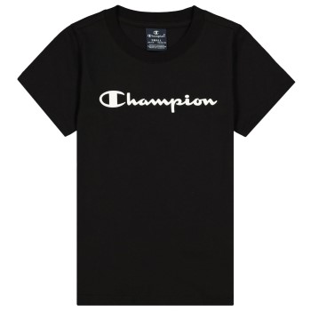 Champion Classics Crewneck T-shirt For Girls Sort bomuld 110-116 Champion Classics Crewneck T-shirt For Girls Sort bomuld 110-116