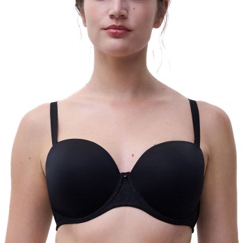 Chantelle BH Comfort Chic Bandeau T-shirt Bra Sort D 75 Dame Chantelle BH Comfort Chic Bandeau T-shirt Bra Sort D 75 Dame