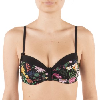 Chantelle Flowers Memory Foam Padded Bikini Bra Sort blomstret C 70 Dame Chantelle Flowers Memory Foam Padded Bikini Bra Sort blomstret C 70 Dame