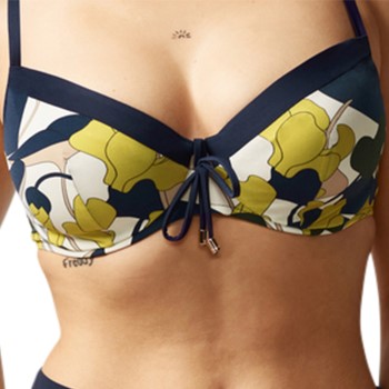 Chantelle Flowers Underwire Bikini Bra Blå m. blomste C 75 Dame Chantelle Flowers Underwire Bikini Bra Blå m. blomste C 75 Dame