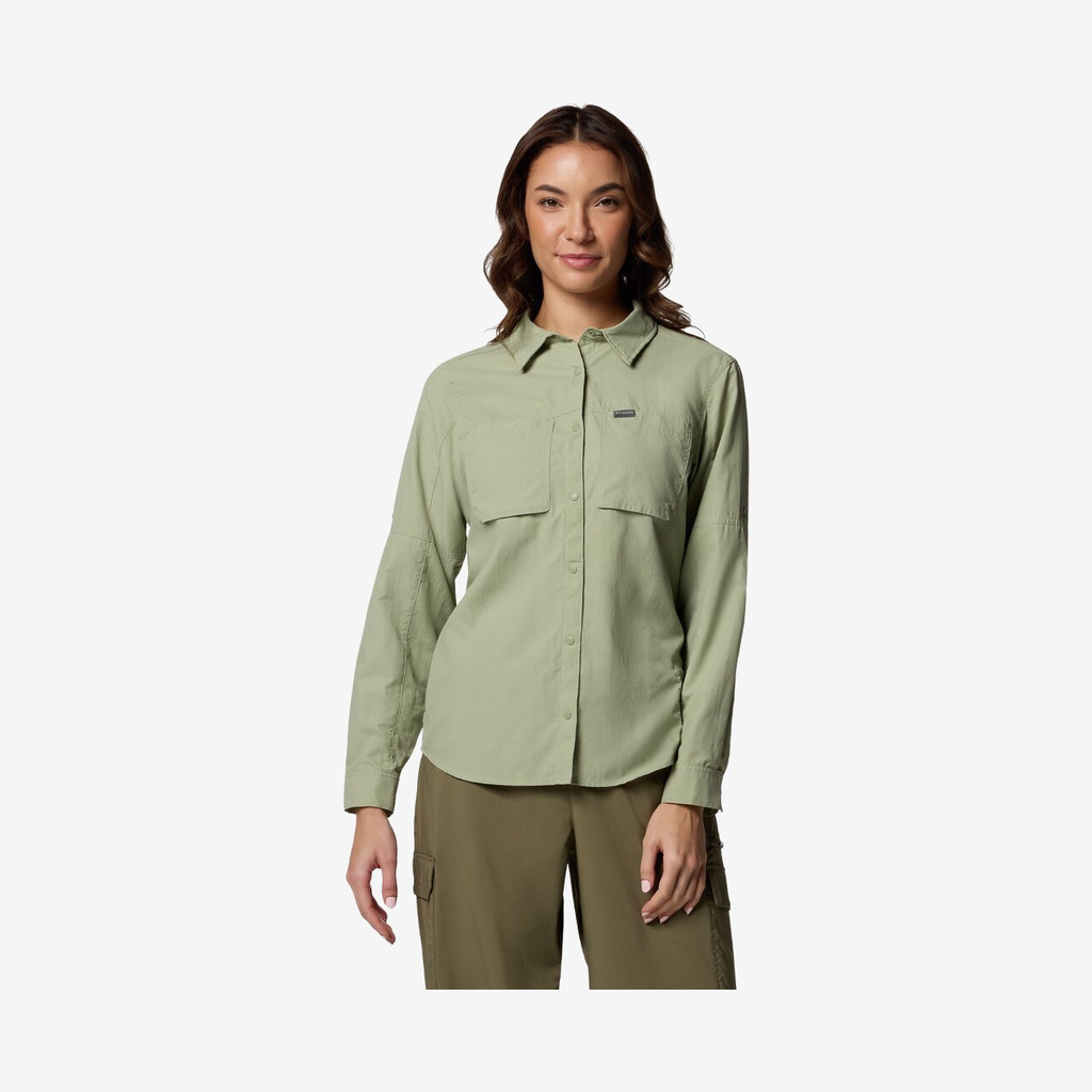 Columbia - Women's Skien Valley Long Sleeve skjorte (Grøn) - L Columbia - Women's Skien Valley Long Sleeve skjorte (Grøn) - L