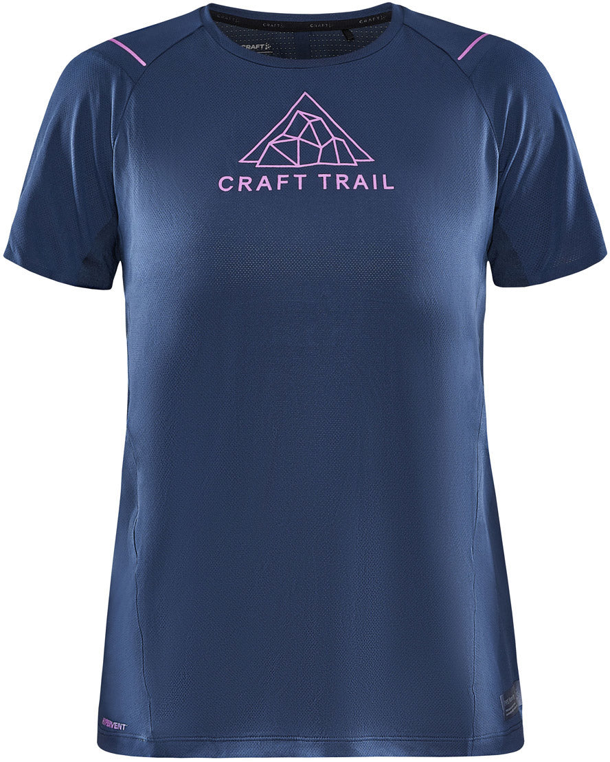 Craft Pro Trail Hypervent Tshirt Dame Xs Blå Craft Pro Trail Hypervent Tshirt Dame Xs Blå