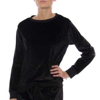 DKNY Insert Logo LS Sleep Top Sort polyester Small Dame DKNY Insert Logo LS Sleep Top Sort polyester Small Dame