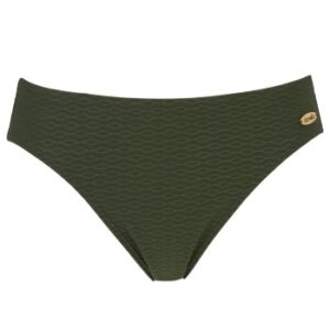 Damella Brigitte Textured Bikini Brief Mørkgrøn nylon 38 Dame
