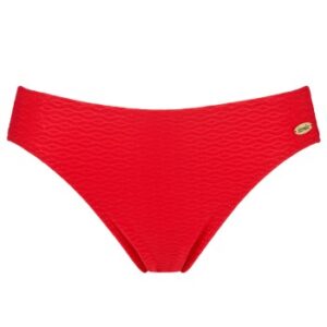 Damella Brigitte Textured Bikini Brief Rød nylon 38 Dame