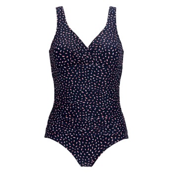 Damella Fiona Swimsuit Pattern Marine/Rød 38 Dame Damella Fiona Swimsuit Pattern Marine/Rød 38 Dame