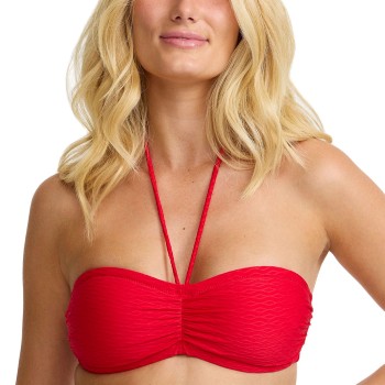 Damella Olivia Textured Padded Bikini Bra Rød nylon 38 Dame Damella Olivia Textured Padded Bikini Bra Rød nylon 38 Dame