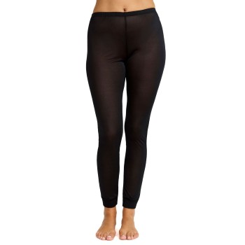 Damella Silk Leggings Sort silke Small Dame Damella Silk Leggings Sort silke Small Dame