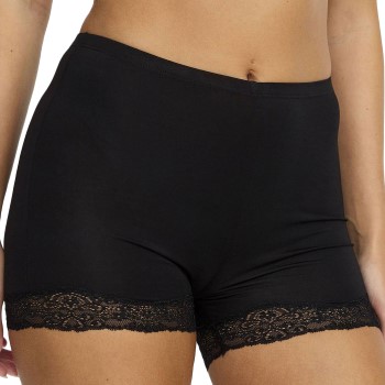 Damella Trusser Lace Boxer Brief Sort polyester Small Dame Damella Trusser Lace Boxer Brief Sort polyester Small Dame