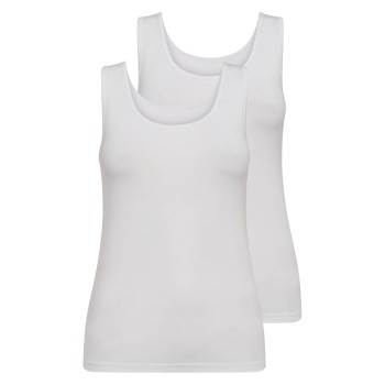 Decoy 2P Wide Strap Bamboo Top Hvid Small Dame Decoy 2P Wide Strap Bamboo Top Hvid Small Dame